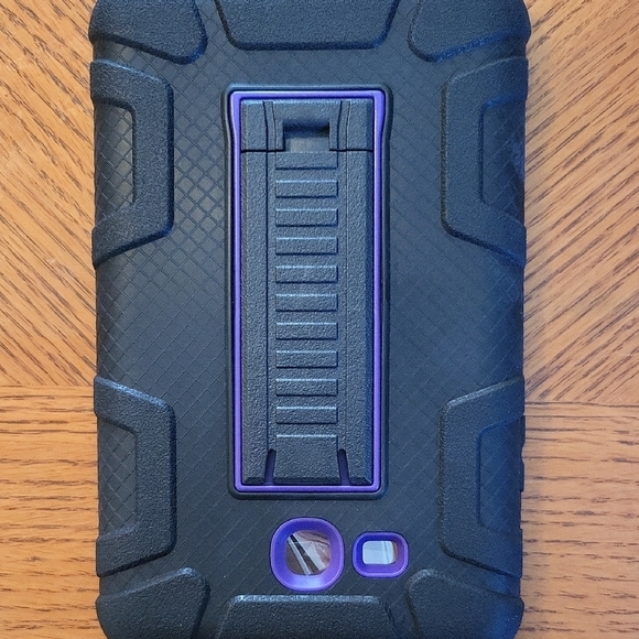 Purple And Black Samsung tablet A7 lite 8.7 inch 3 heavy duty case - Picture 2 of 3